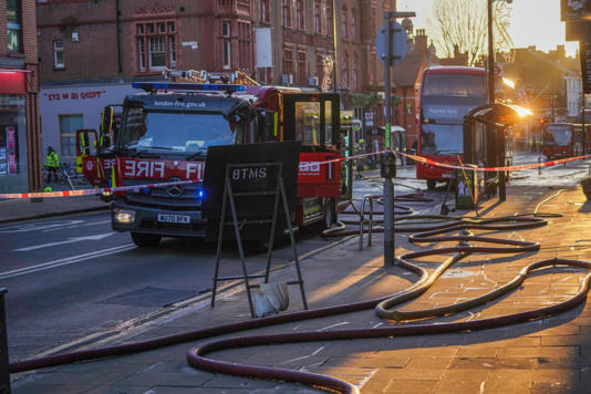 A critical incident was declared by the Met Police following the blaze (Picture: Shutterstock)