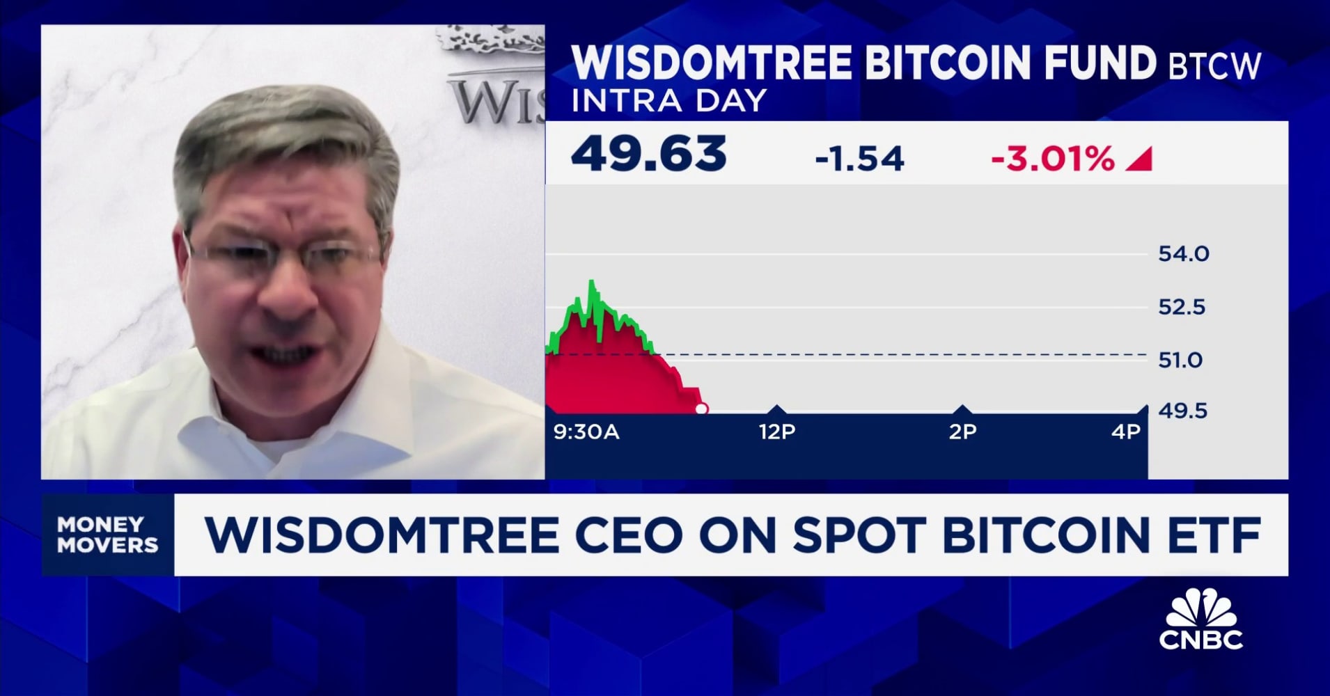 Bitcoin ETFs will 'mainstream' the asset class, says WisdomTree CEO