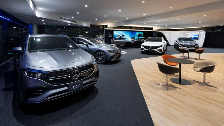 Mercedes-EQ dealership in Yokohama, Japan