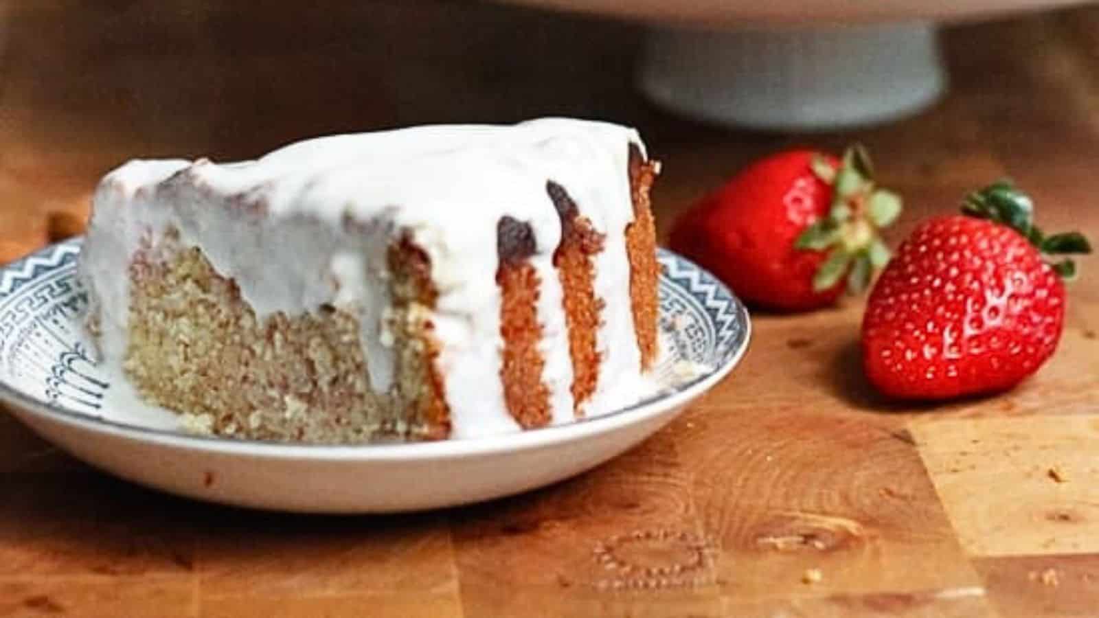 <p>Lemon almond yogurt cake with strawberries is a moist and zesty treat ready in an hour. The cake has a subtle almond flavor with a citrusy lemon zing, topped with fresh strawberries. It’s a light and refreshing dessert that’s perfect for a weekend brunch.<br><strong>Get the Recipe: </strong><a href="https://immigrantstable.com/lemon-almond-yogurt-cake-strawberries-weekend/?utm_source=msn&utm_medium=page&utm_campaign=23%20berry%20recipes%20bursting%20with%20sweetness%20too%20good%20to%20pass%20up">Lemon almond yogurt cake with strawberries</a></p>