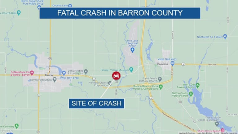 Fatal crash in Barron County