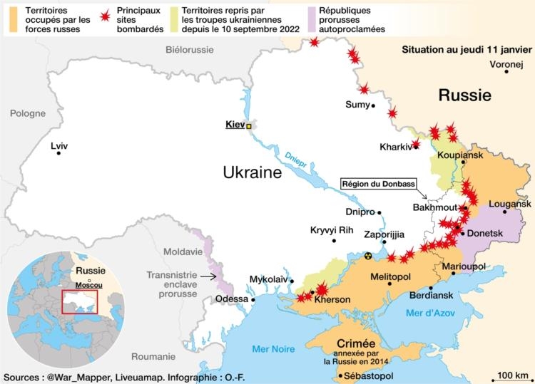 CARTE. Guerre En Ukraine : Zelensky Défavorable Aux Pauses, Hommage à ...