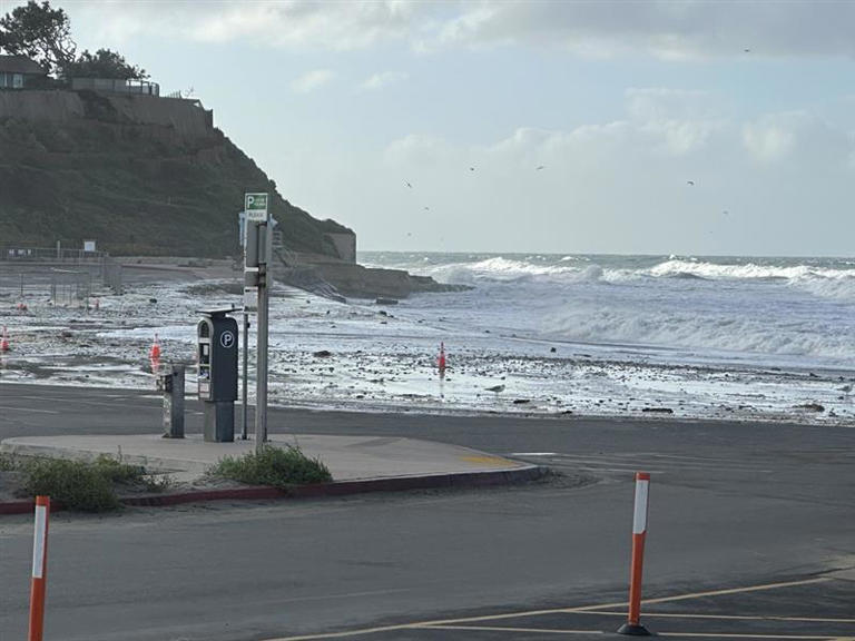 Photos King tides slam San Diego coast