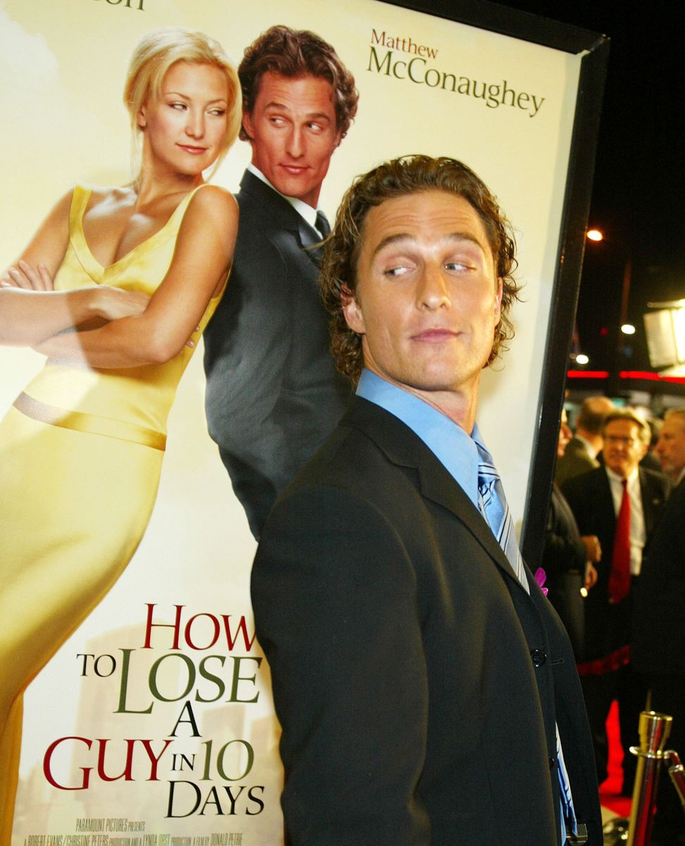 <p>Who didn't watch this movie in high school and dream about a glamorous magazine job in New York City? Andie Anderson (played by Kate Hudson) has just that when the movie starts, working on the title story for glossy Composure magazine and winning over love interest Ben Barry (played by Matthew McConaughey).</p><p><a class="body-btn-link" href="https://pluto.tv/on-demand/movies/how-to-lose-a-guy-in-10-days-2003-1-1">Watch Now</a></p>