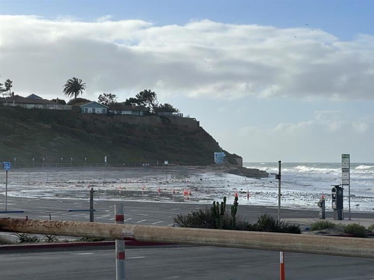 Photos King tides slam San Diego coast