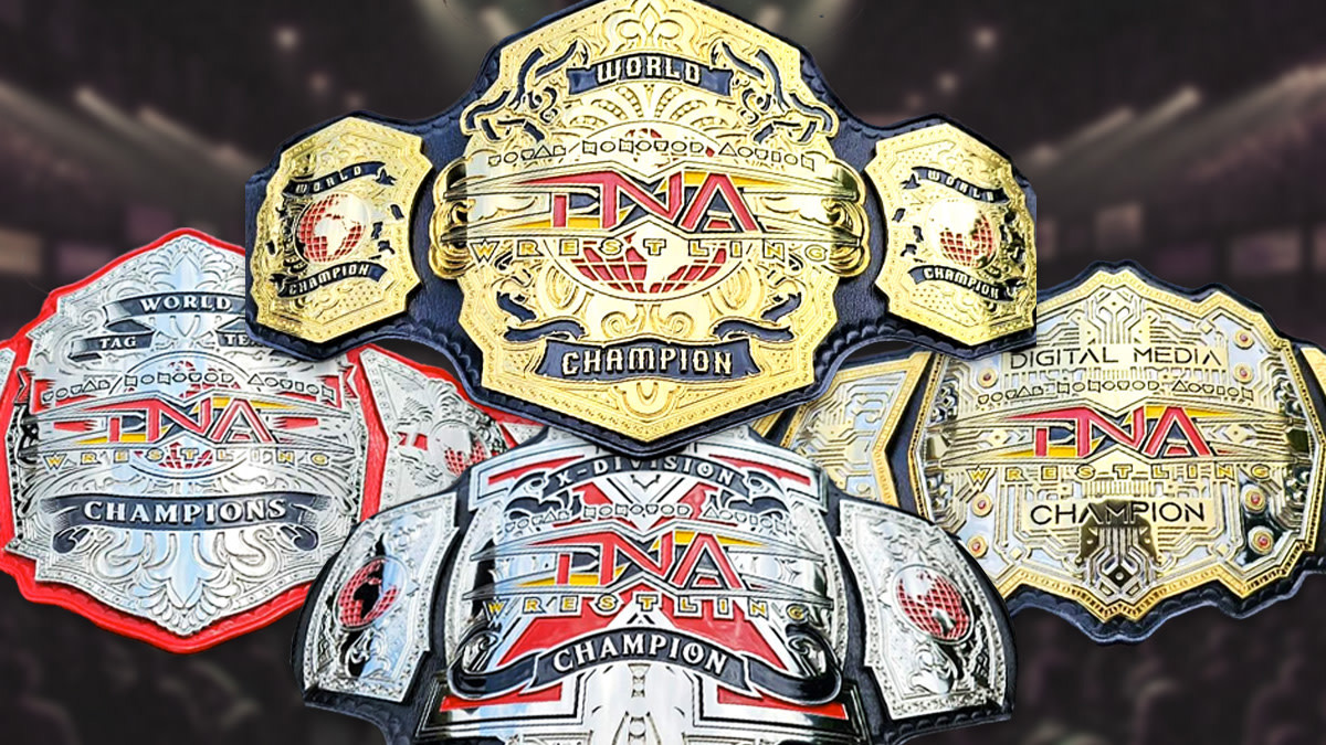 Check out all of TNA Wrestling's new championship belts