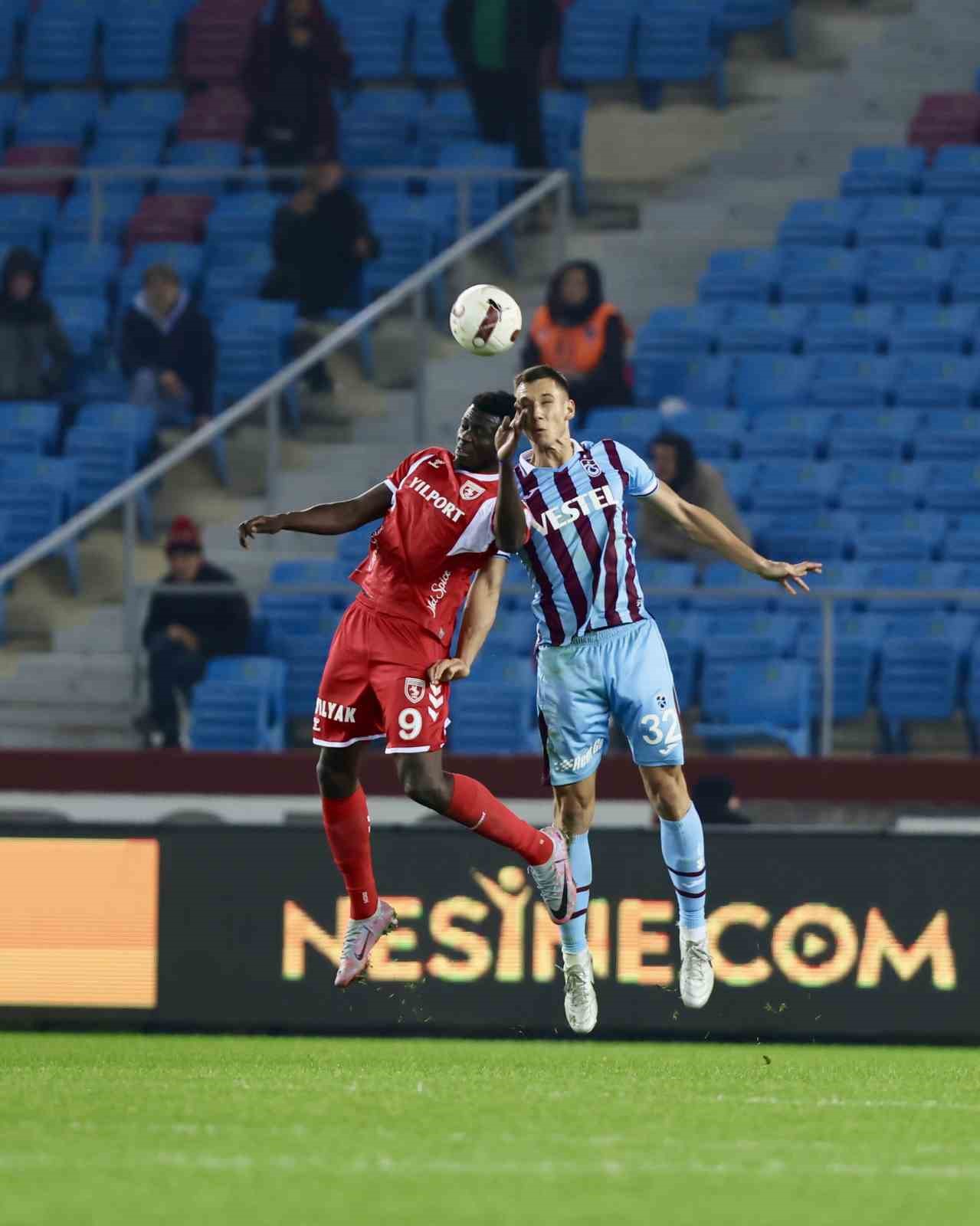 Trendyol Süper Lig: Trabzonspor: 2 - Samsunspor: 1 (Maç Sonucu)