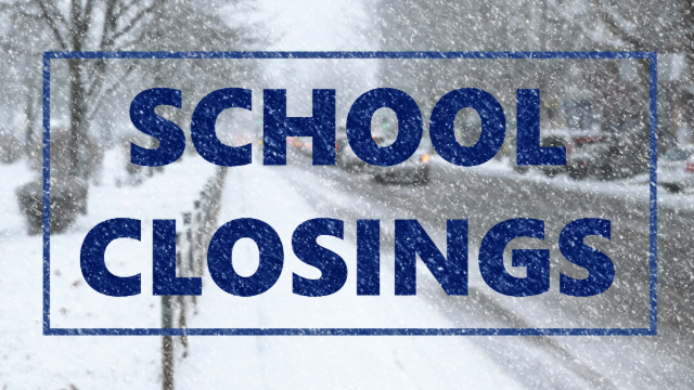 Closings and delays ahead of winter storm on Friday