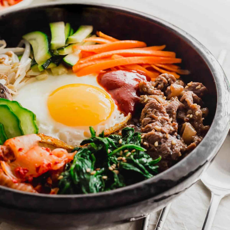 Korean Bibimbap (Mixed Rice Bowl)