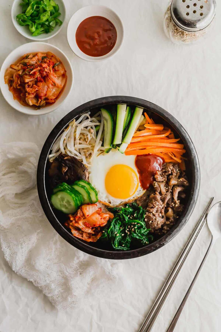 Korean Bibimbap (Mixed Rice Bowl)