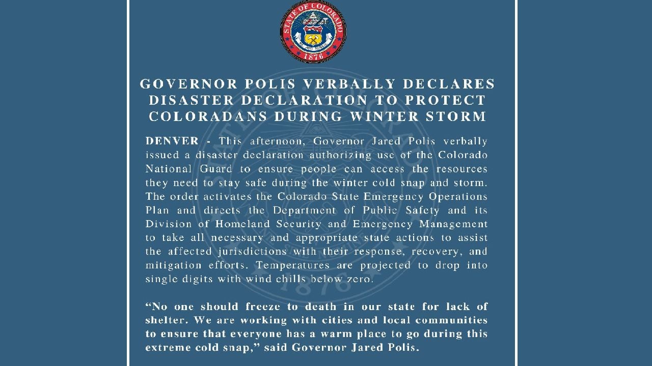 'No One Should Freeze To Death In Our State,' Colorado Governor ...