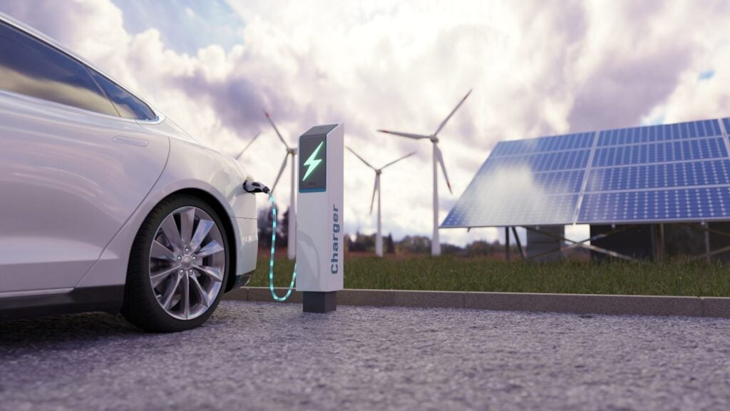 <p>It’s possible to charge an electric car using solar panels. Some owners install solar panels at home to generate renewable energy.</p><p>However, a typical home solar array (2KW) is unlikely to have the sheer power required to charge an EV in a comparable amount of time to a fast charger (up to 250KW), so it is perhaps not a reliable method. </p>