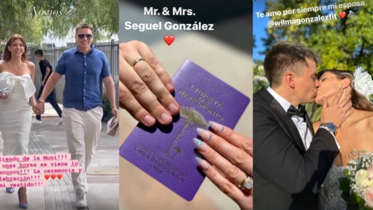 “te amo por siempre, mi esposa”: revelan primeras imágenes de boda de wilma gonzález y nicolás seguel