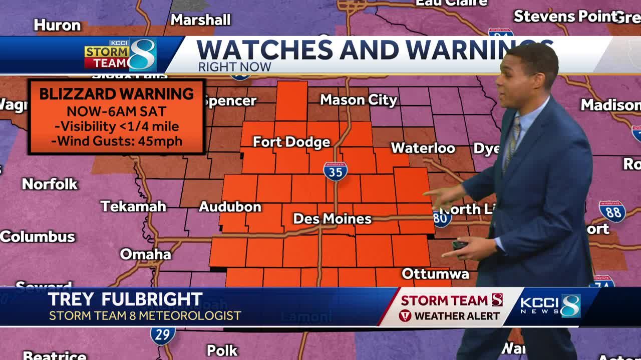 Iowa Weather: Blizzard Warning Now Officially In Effect