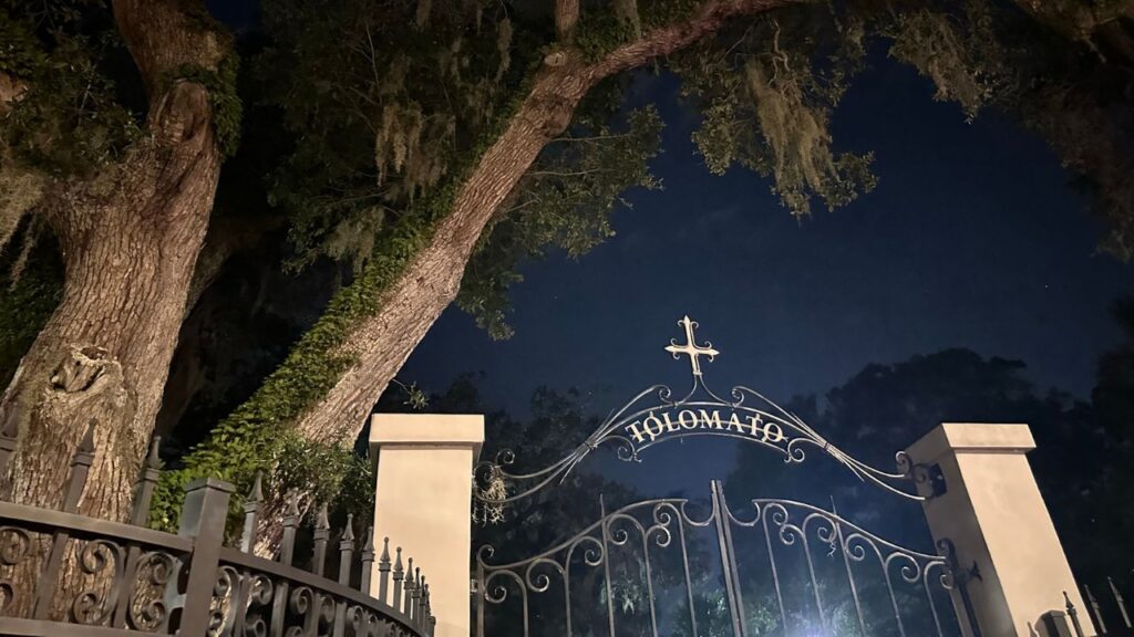 <p>Taking a ghost tour in St. Augustine is a spine-tingling adventure that allows you to delve into the city's eerie and haunted history. With its centuries-old buildings and tumultuous past, St. Augustine has numerous haunted locations that come to life under the cloak of darkness. </p><p>Visitors can go on guided tours that lead them through dimly lit streets and atmospheric alleys, visiting haunted locations like the Castillo de San Marcos, where ghostly apparitions have been reported, the Tolomato Cemetery, one of the oldest cemeteries in the city, and the Old Jail, known for its tragic history. We enjoyed a walking tour with <a href="https://viator.tp.st/mBKB6lZk" rel="noreferrer noopener nofollow sponsored">A Ghostly Encounter</a>.</p>