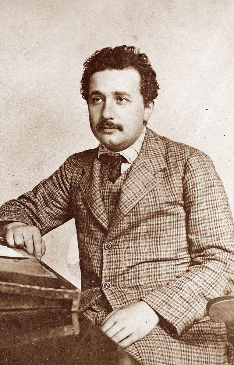 Albert Einstein at the Bern Patent Office, ca. 1905.