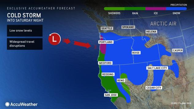 cold storm to bring snow, ice dangers to northwest