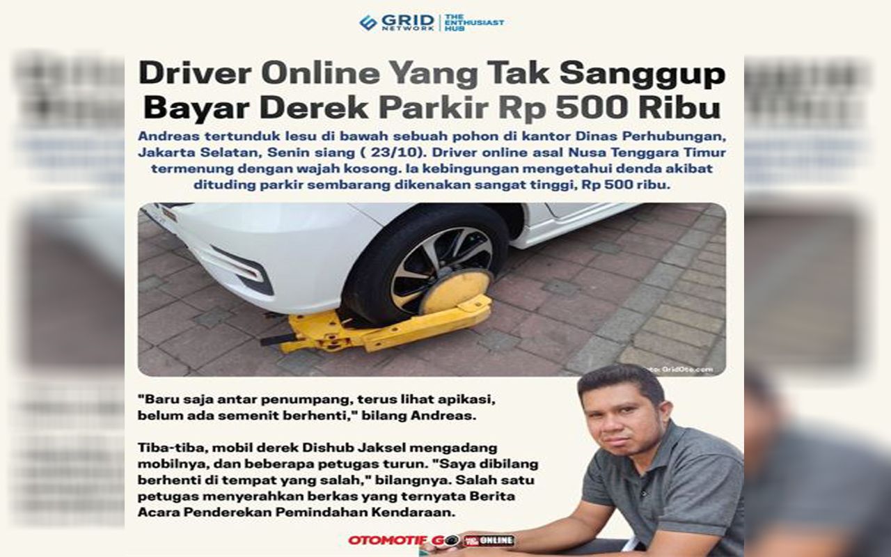 Driver Online Tak Sanggup Bayar Derek Dishub Rp 500 Ribu, Netizen ...