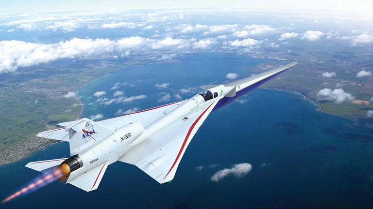 NASA stelt "opvolger
van de Concorde" voor: vliegen door de geluidsmuur, zonder storende luide knal