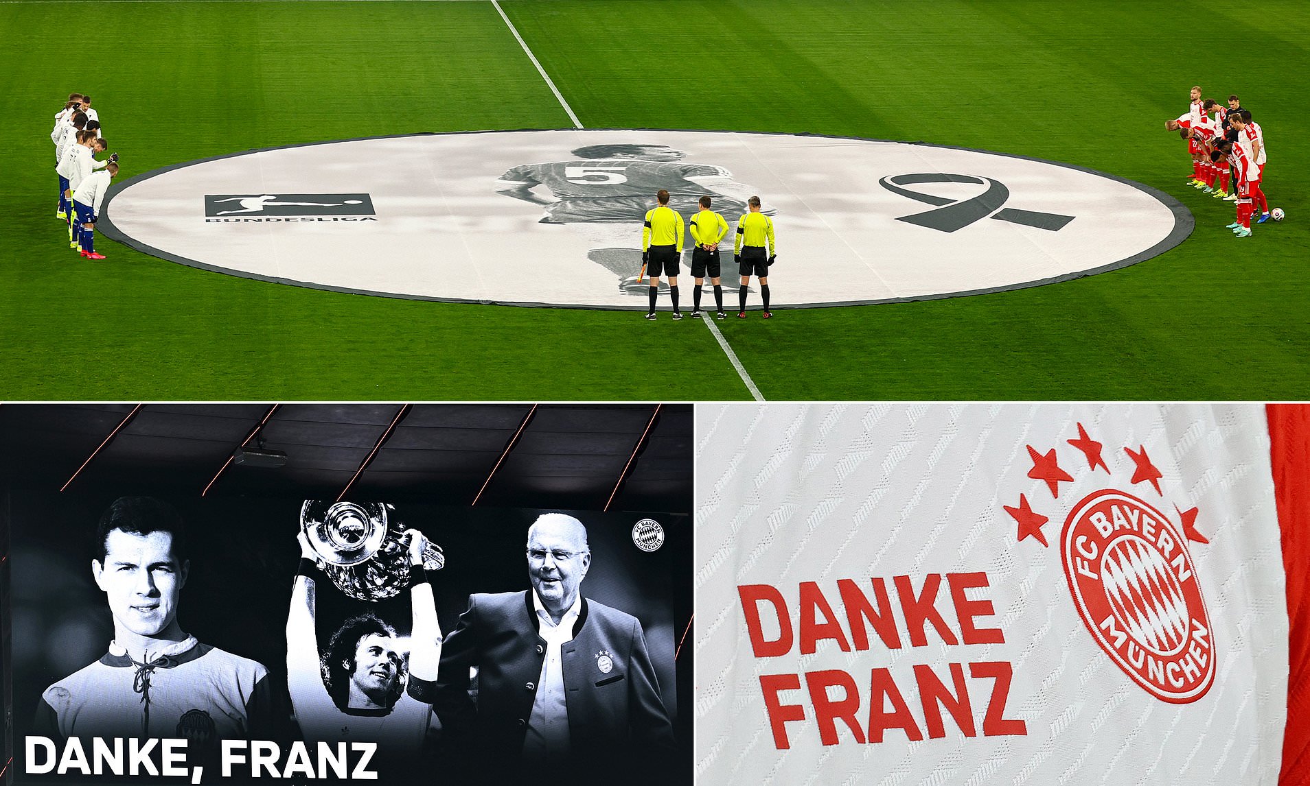 Bayern Munich Pay Tribute To Franz Beckenbauer During Bundesliga Tie