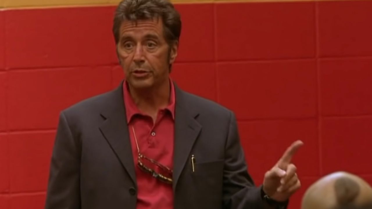 <p>                     It's used at almost every professional football game in America, almost every Sunday, because in <em>Any Given Sunday</em>, Coach D'Amato implores his team and the rest of us to claw for every inch we can. It might not be Pacino's most award-winning role, but that scene... that scene is some of his finest and most enduring work.                   </p>