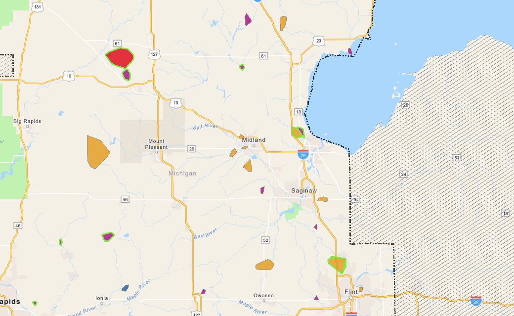 Thousands Without Power Across Mid-Michigan Amid Storm