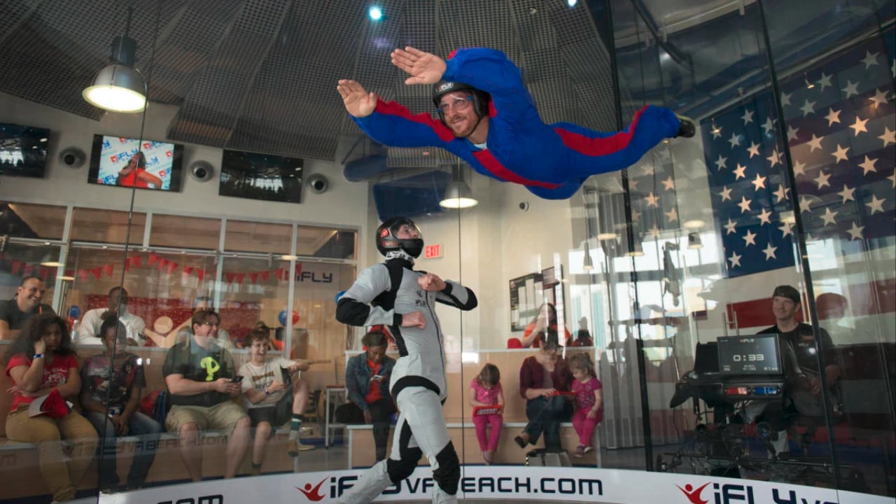 <p>Have you ever wanted to experience the awe of <a href="https://wealthofgeeks.com/skydiving-side-hustle/">skydiving</a> without jumping out of a plane? That’s how <a href="https://www.iflyworld.com/virginia-beach/" rel="noopener">iFLY Virginia Beach</a> gives you the thrill of skydiving but indoors. They have a massive wind tunnel that offers the same excitement of skydiving. Flyers must be at least 40″ tall to participate, but there are great STEM learning opportunities for kids at iFLY who are old enough to participate. </p>