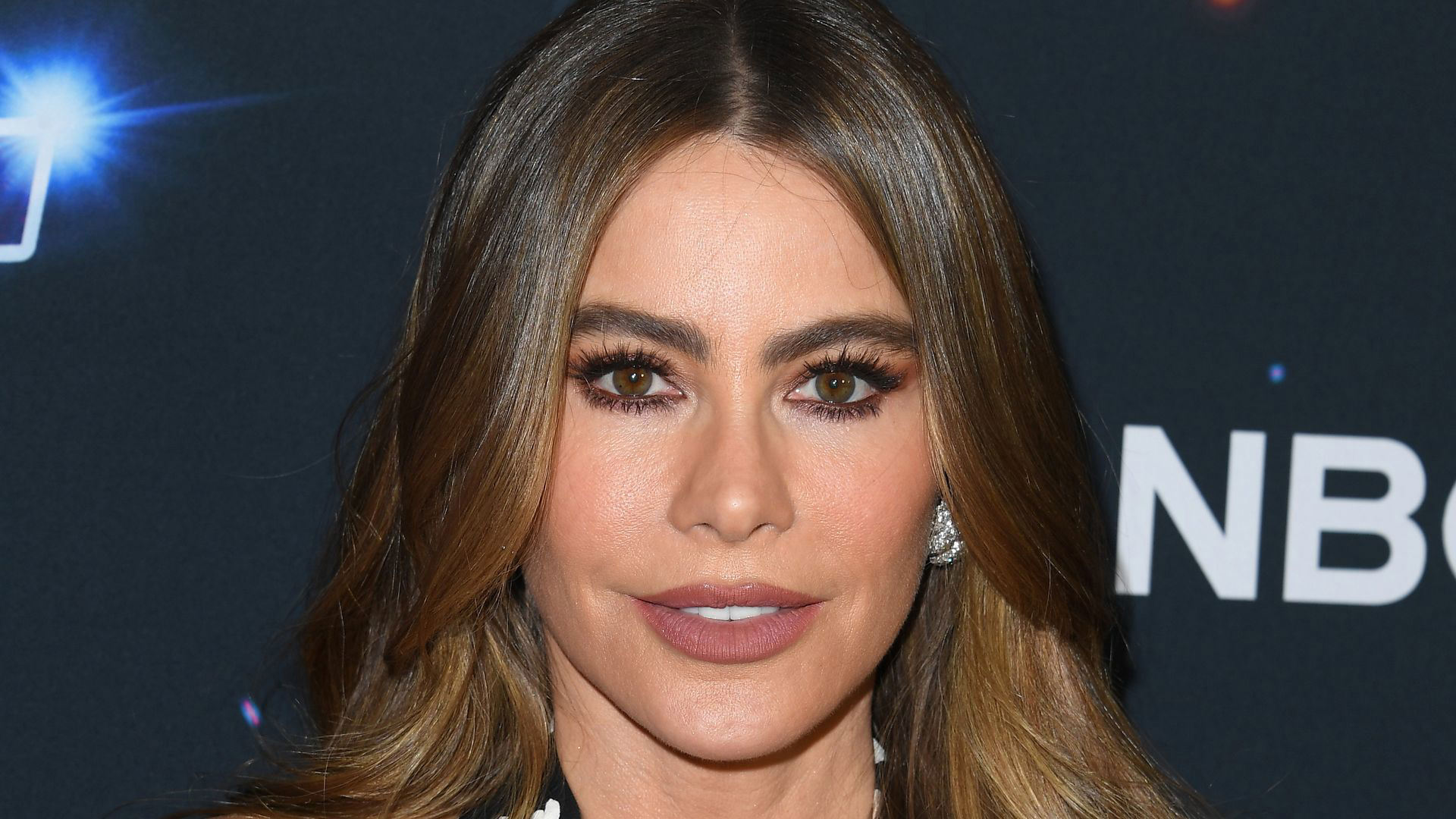 Sofia Vergara Shows Off Her Curves In Sheer Blouse And Lace Bralette