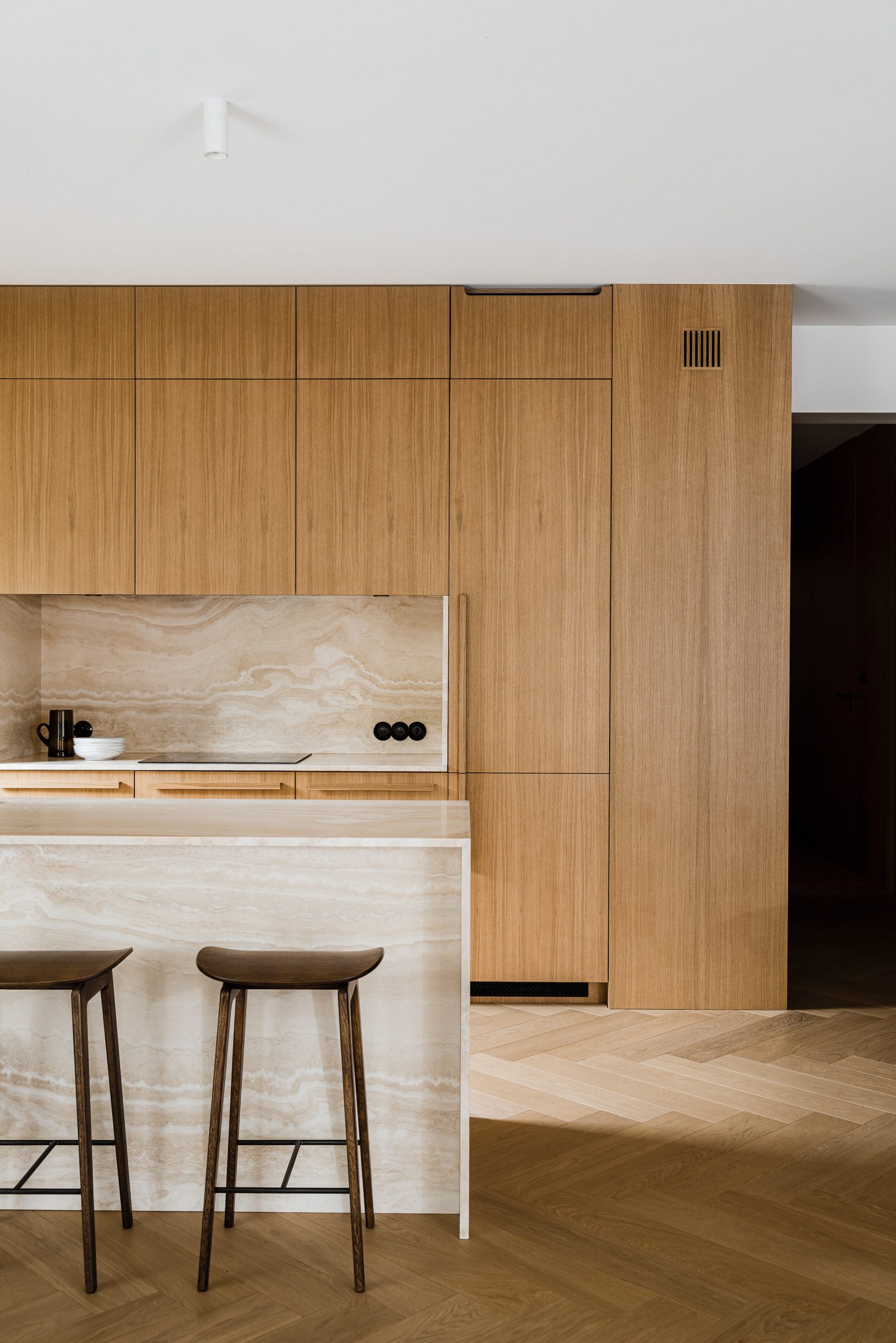 eight kitchens with floor-to-ceiling cabinets that cleverly conceal clutter