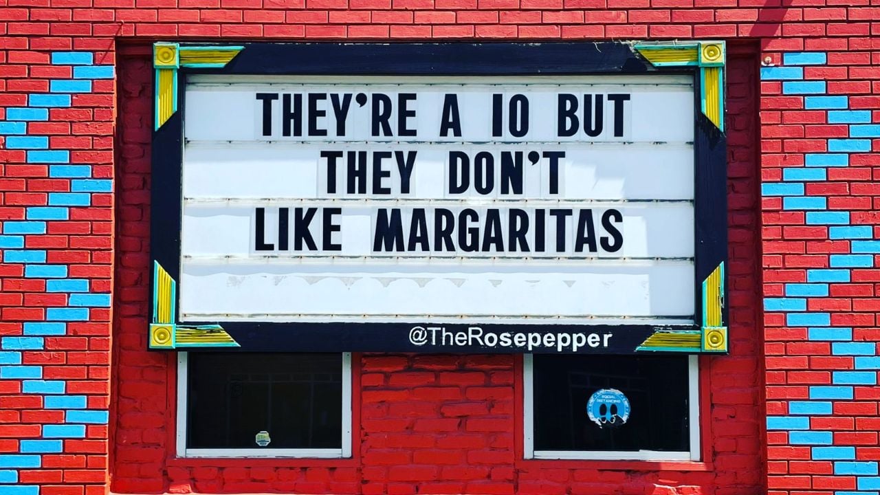 <p>If you’re looking for things to do with friends that don’t necessarily require you to be in the photo, Rosepepper Cantina has your back. Rosepepper is well-known for its quirky jokes and puns on the sign outside, so join the more than 18,000 photos taken at the Instagram location tag—no selfie required! </p>