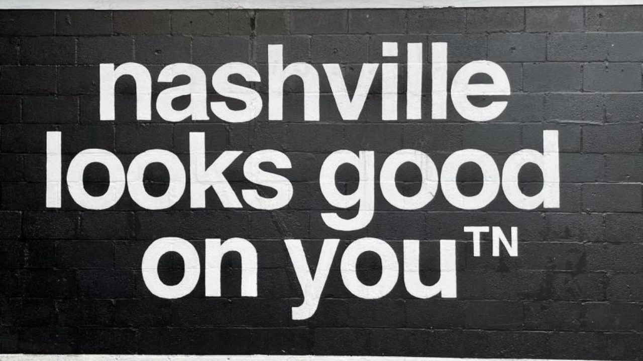 <p>The 12 South neighborhood is home to a lot of Music City’s iconic murals, and <a href="https://nashvilleguru.com/businesses/nashville-looks-good-on-you-mural" rel="noopener">the “Nashville Looks Good On You”</a> painting is no exception. The simple black background and white text mean any outfit will match, and the rectangular, lengthy wall it’s painted on makes group shots a breeze. A quick search for the mural’s name on Instagram reveals this one has been a go-to for years.</p>