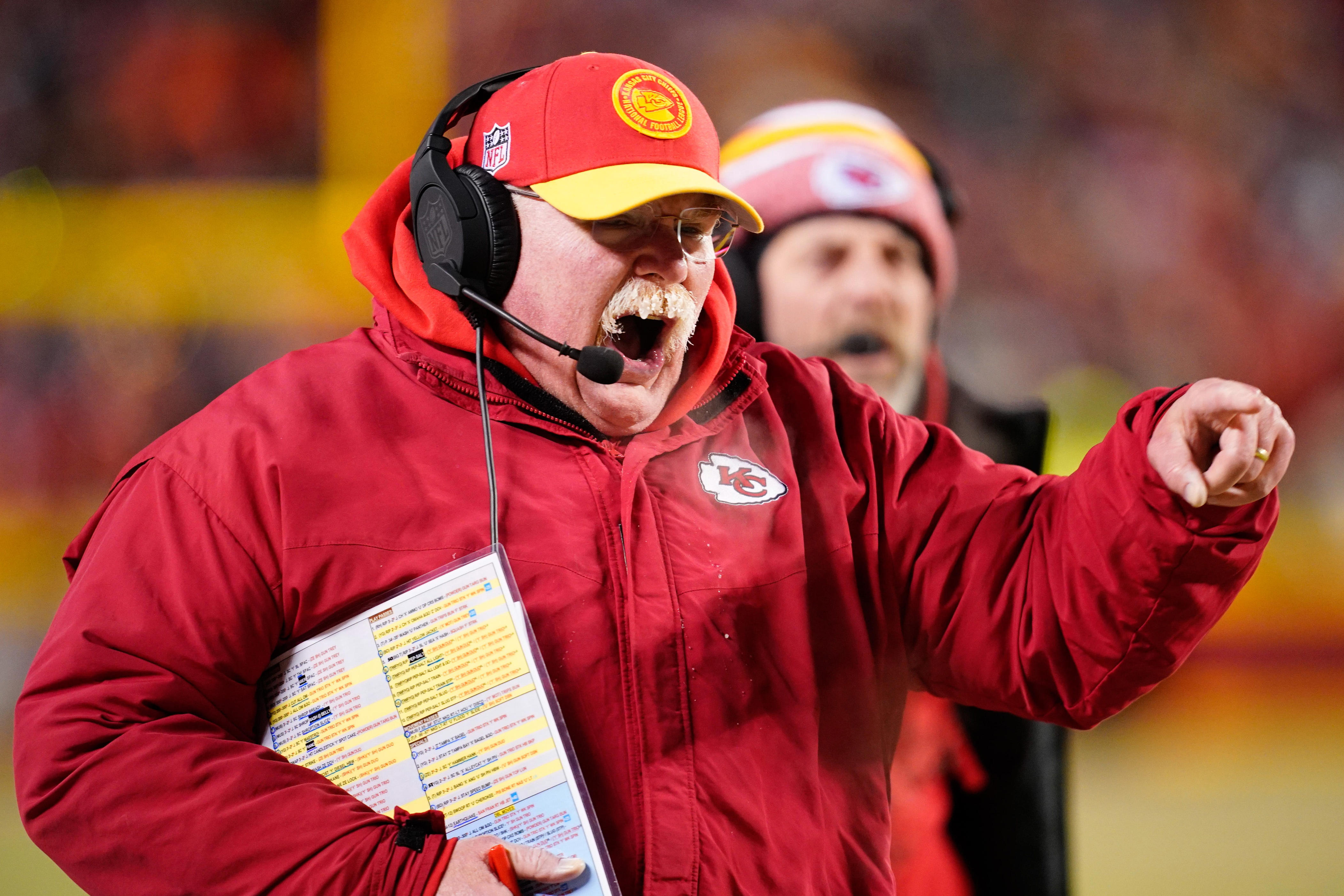 Twitter Reacts To Icicles Growing On Chiefs HC Andy Reid's Mustache