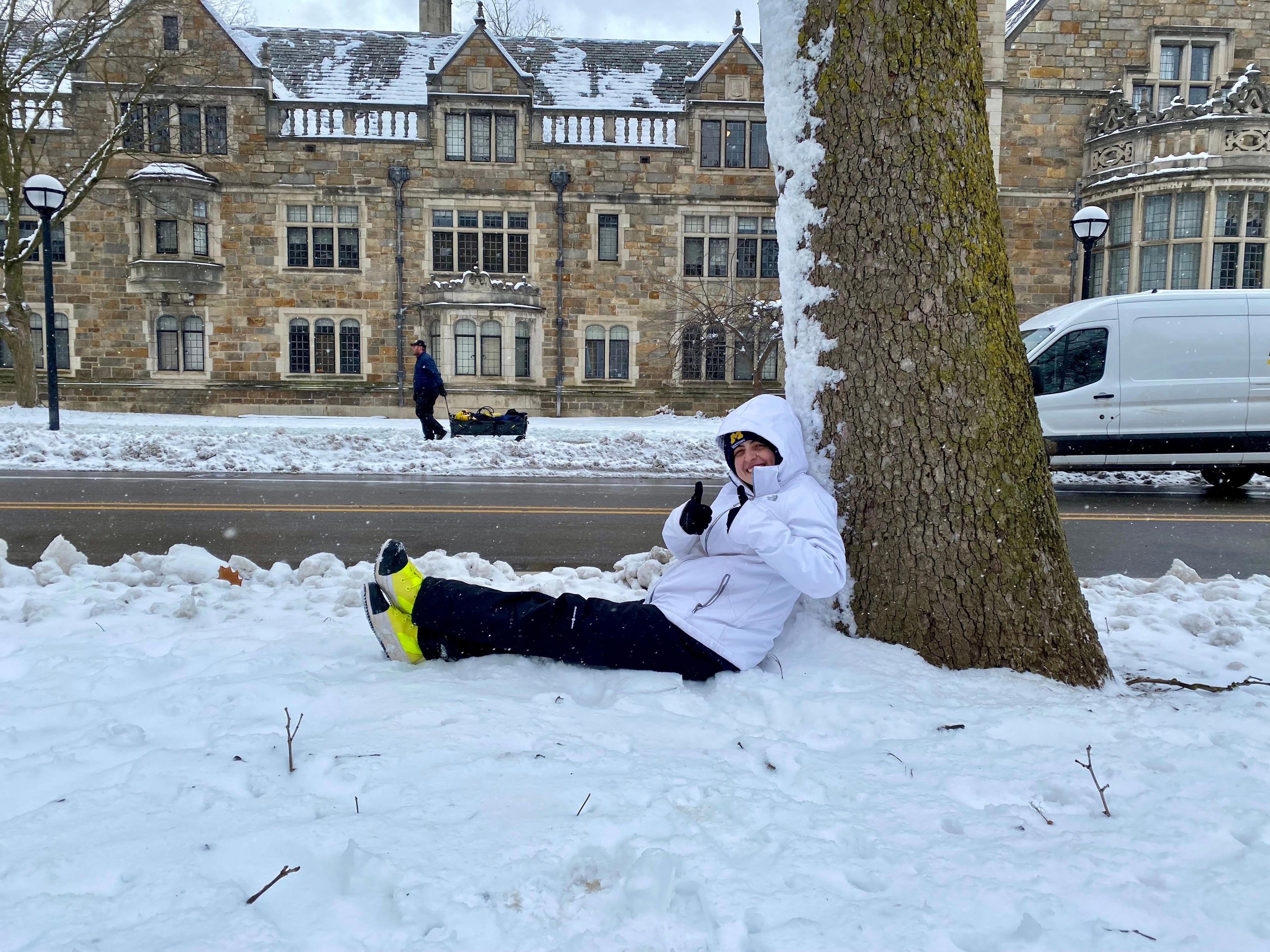 Michigan football national championship parade Fans brave cold in Ann