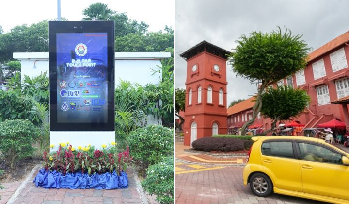 citizens mull the convenience of using melaka’s touch point kiosk in busy city