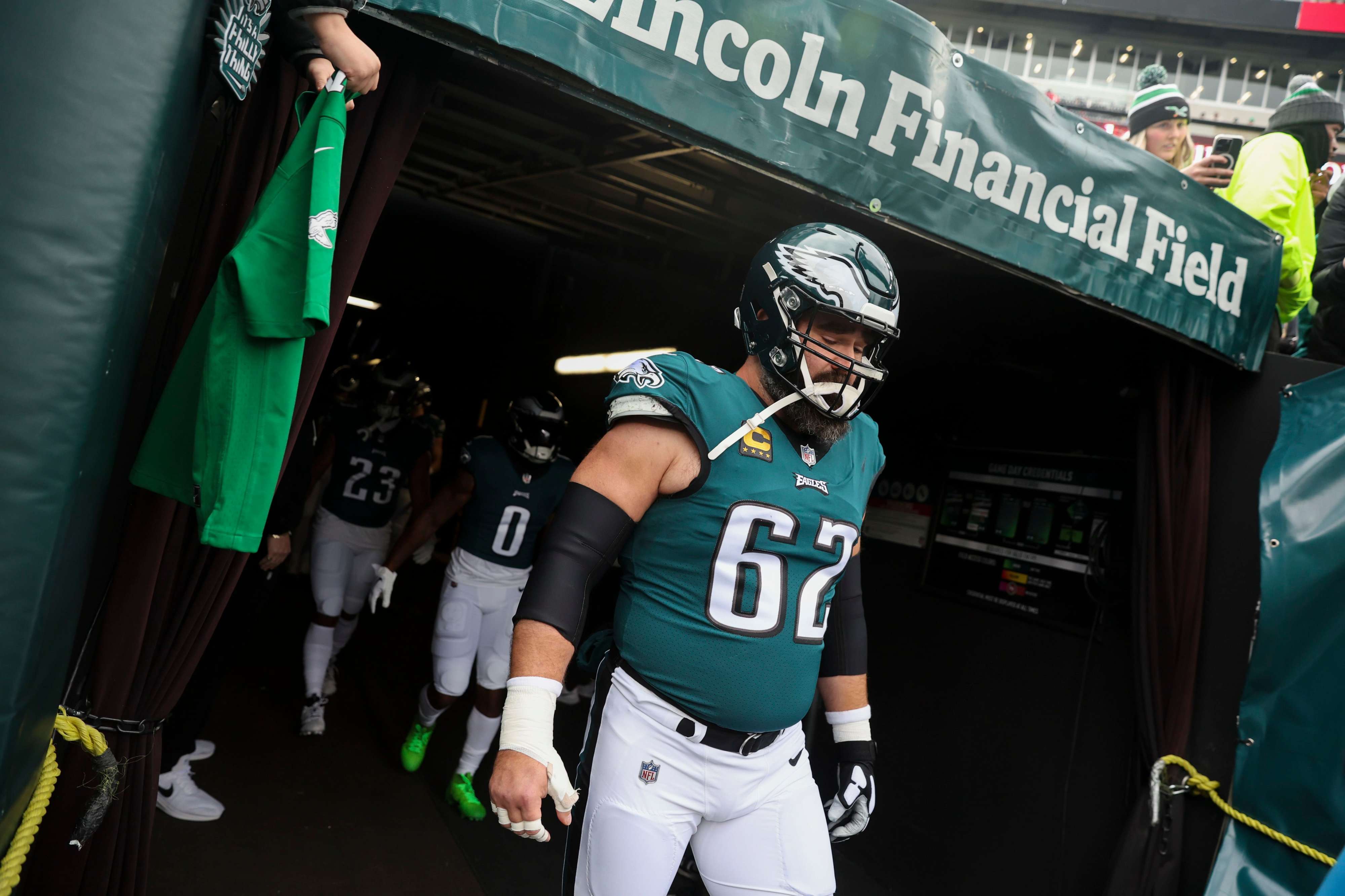 from cattle farming to blocking bags: inside jason kelce’s mentorship ahead of a potentially fateful playoff run