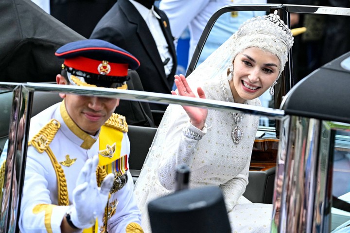 foto: puncak acara pernikahan pangeran abdul mateen dari brunei