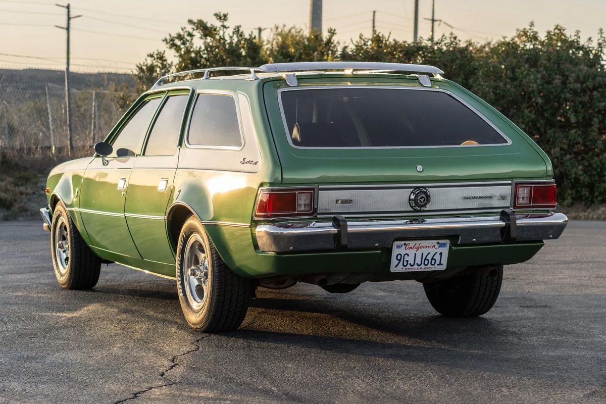 1973 amc hornet x gucci sportabout wagon is today's find on bring a trailer