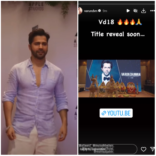 VD 18: Varun Dhawan Gives Peek Into Muhurat Pooja Ft. Keerthy Suresh ...