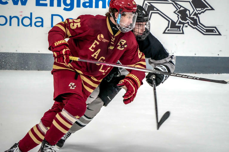 RI native Jamie Armstrong returns to Providence with BC men's hockey ...