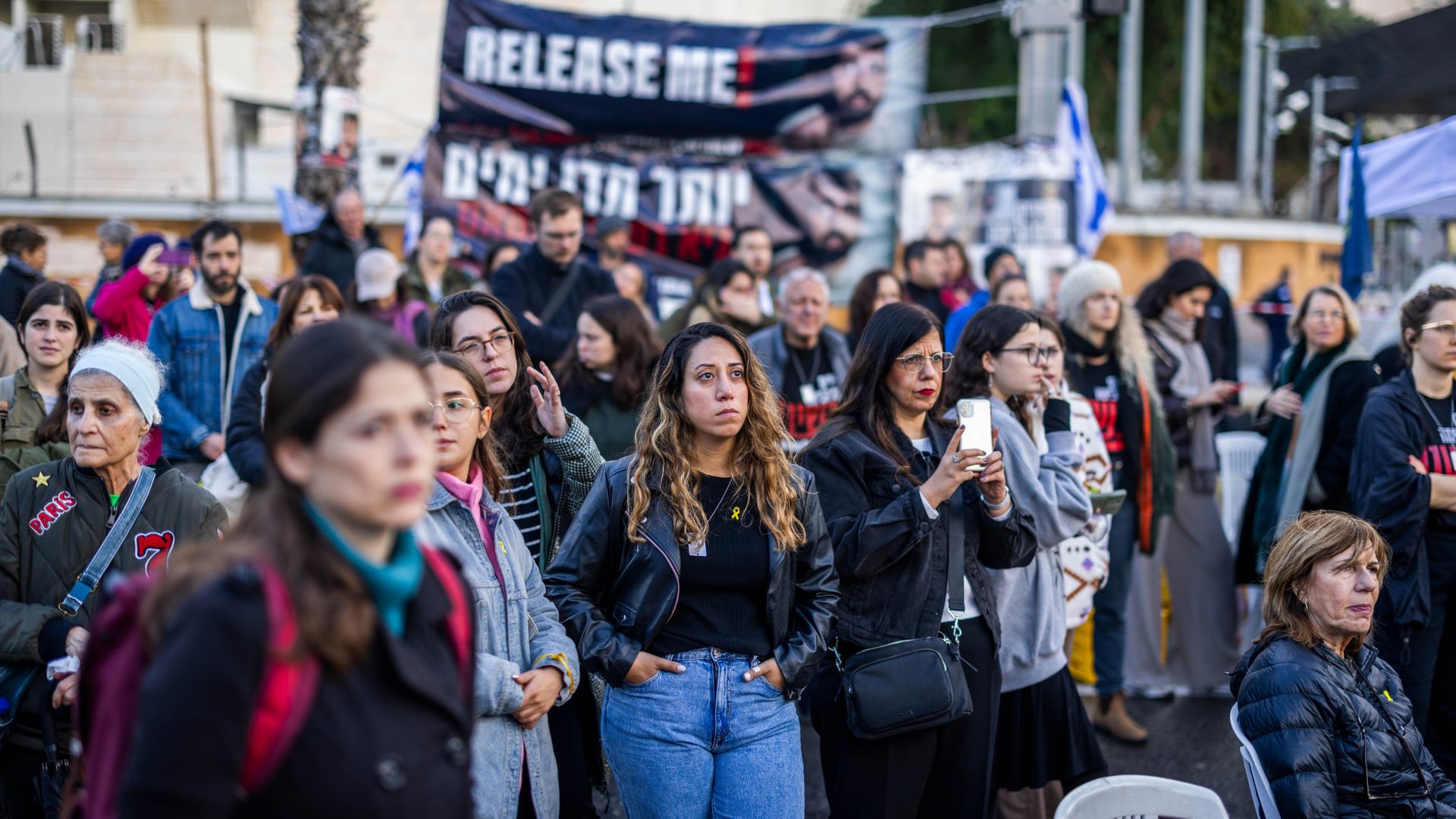 israel: menschen streiken aus solidarität mit geiseln der hamas