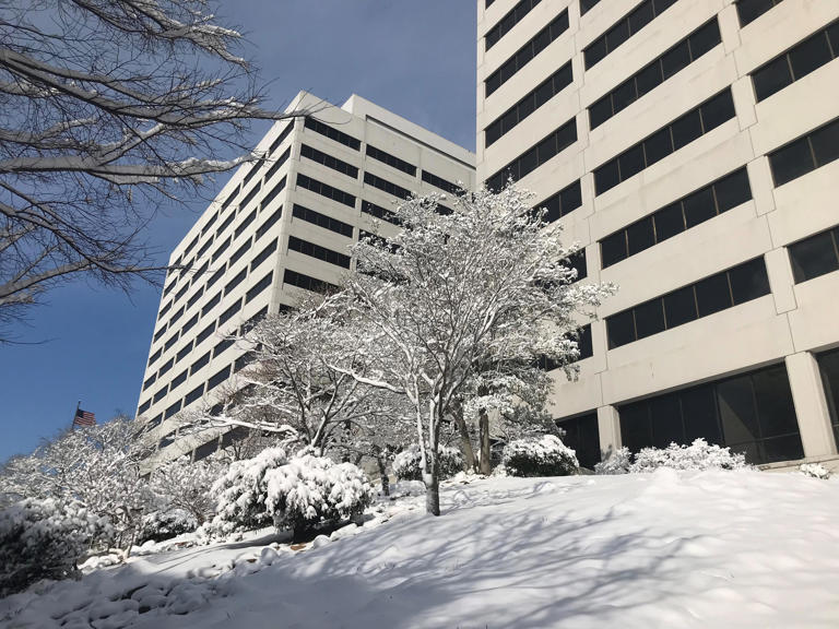 How much snow did Knoxville, East Tennessee get? Doubledigits snowfall