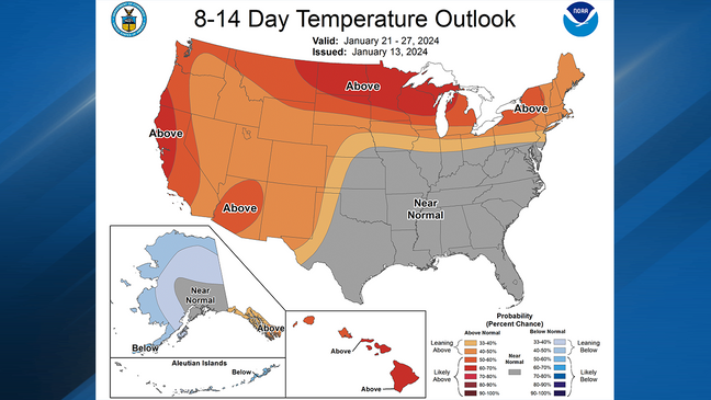 above normal temps expected for western washington within 2 weeks