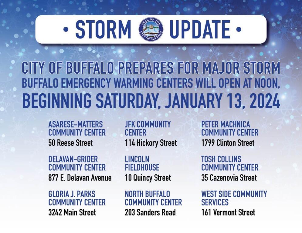 City Of Buffalo Emergency Warming Shelters Will Open At Noon Buffalo   AA1mX3bt.img