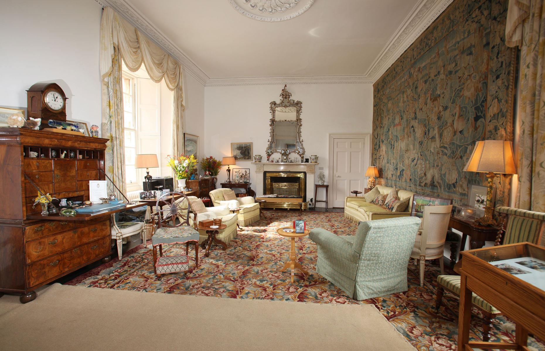 <p>Named Barrogill Castle when she bought it, the Queen Mother reinstated its original name of Castle of Mey before moving in and undertook an extensive restoration of the building, removing many of its 19th-century additions.</p>  <p>Here's the drawing room, filled with vintage furniture and plenty of charm. Falling for its isolated charm, the castle became a much-loved retreat for the Queen Mother, who made annual visits here in summer and autumn. </p>