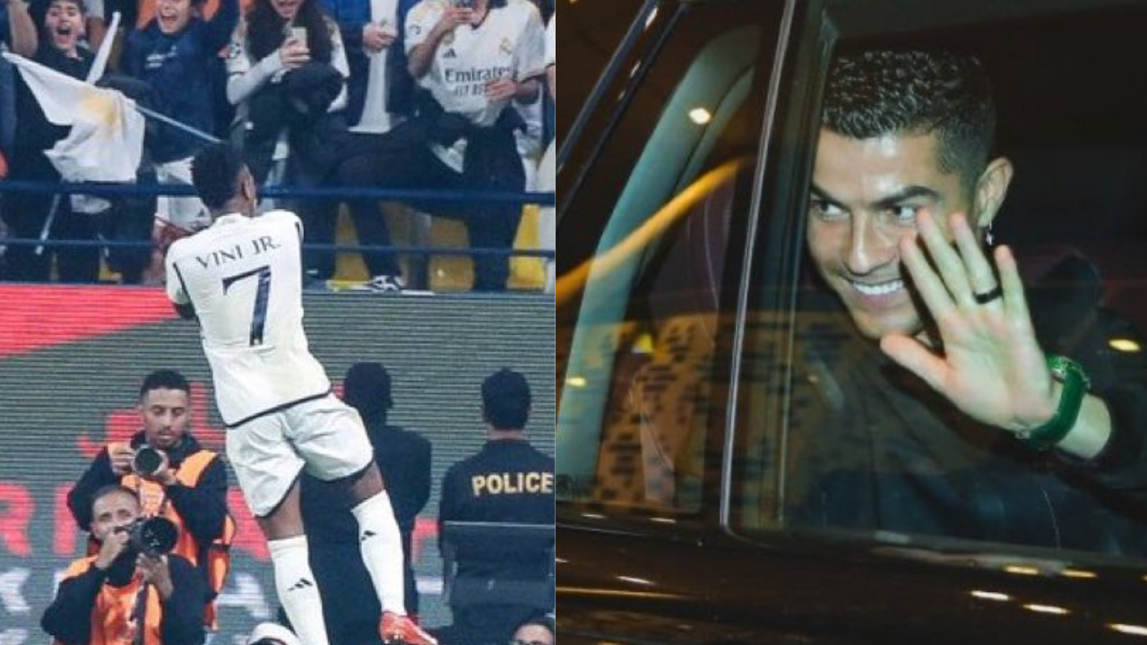 Vinicius Goes 'SUIII' Vs Barca With Ronaldo Watching Real Madrid's El ...