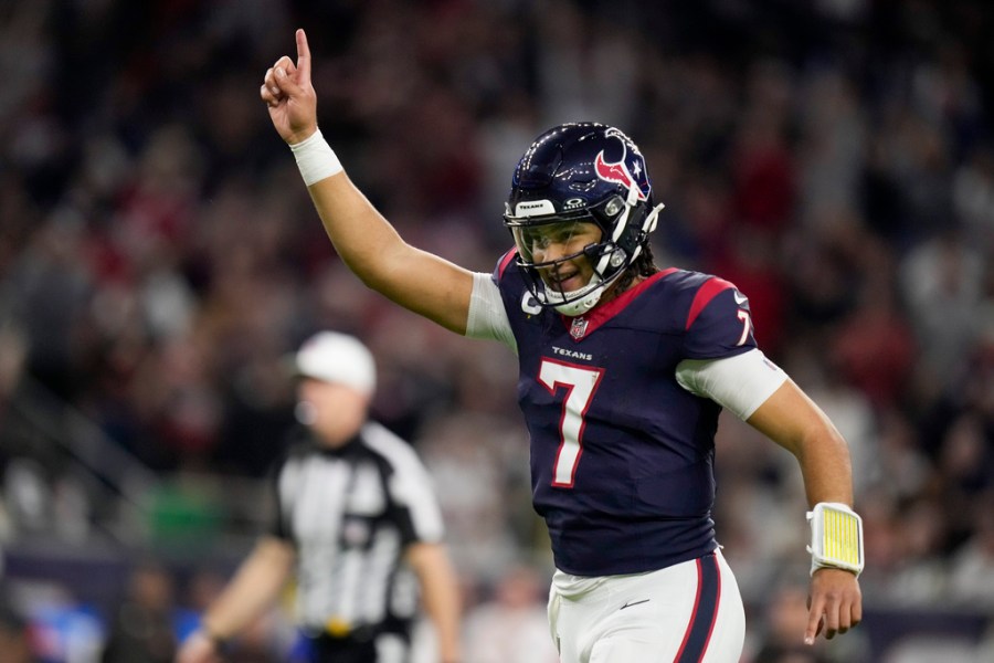 stroud becomes youngest qb to win a playoff game as texans rout browns