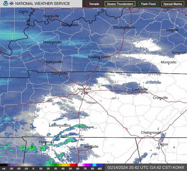 First snow of 2024 blankets Nashville area as frigid weather settles in