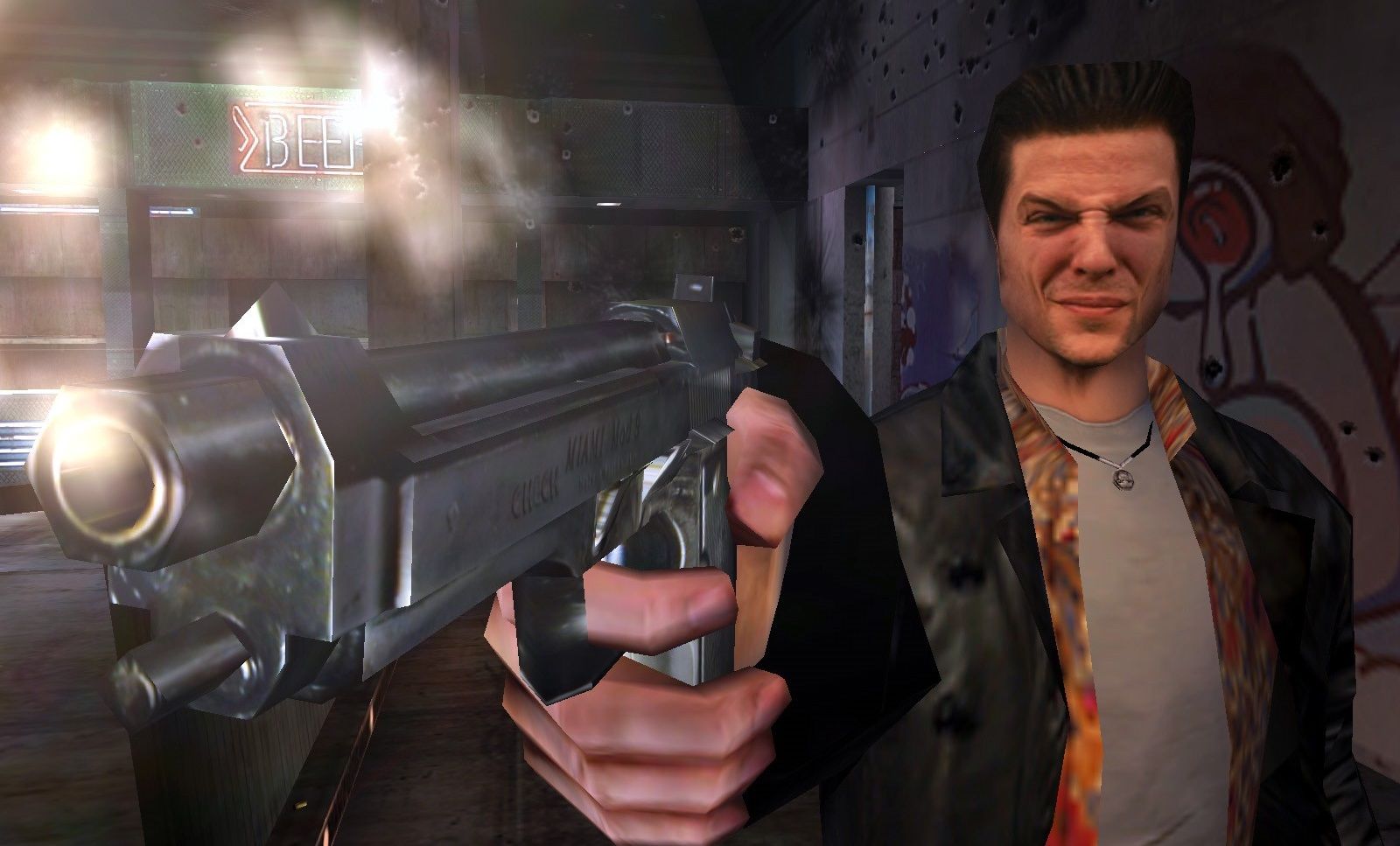 the max payne remake is likely years away, but one ambitious modder cranked out an 'rtx on' remaster of the original game's first level