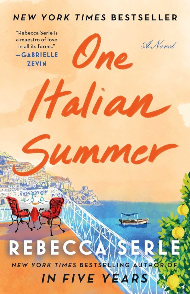 <div class="wp-block-media-text__content">   <p>Bestselling author of <em>In Five Years,</em> Rebecca Serle is known for her powerful stories that tug at the heartstrings - and this novel, set on the colorful coastline of Positano, is unforgettable. When Katy's mother, Carol, dies, Katy is shattered. To make matters worse, their mother-daughter trip to Positano - the magical town where Carol spent the summer right before she met Katy's father - is already planned, so Katy decides to go alone. As soon as she arrives at the Amalfi Coast, she’s warmed by the charming local residents, the delicious food and beautiful cliffside views. Katy even starts to feel her mother's spirit and comes to learn that those we love never leave us. </p>  </div>