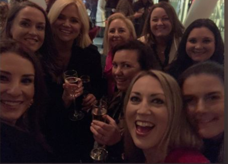 karen koster proves that we all have that one friend in common as enjoys night out at comedy gig